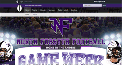 Desktop Screenshot of northforsythfootball.com